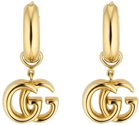 earrings gucci gold|authentic Gucci earrings.